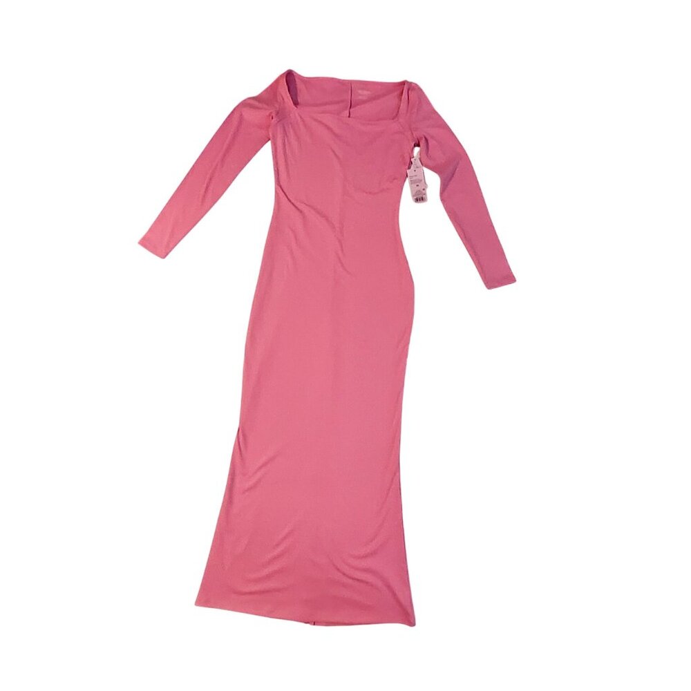 Wild Fable Pink Off-Shoulder Long-Sleeve Dress Stretchable fit Long sleeves XS